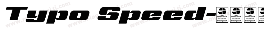 Typo Speed字体转换